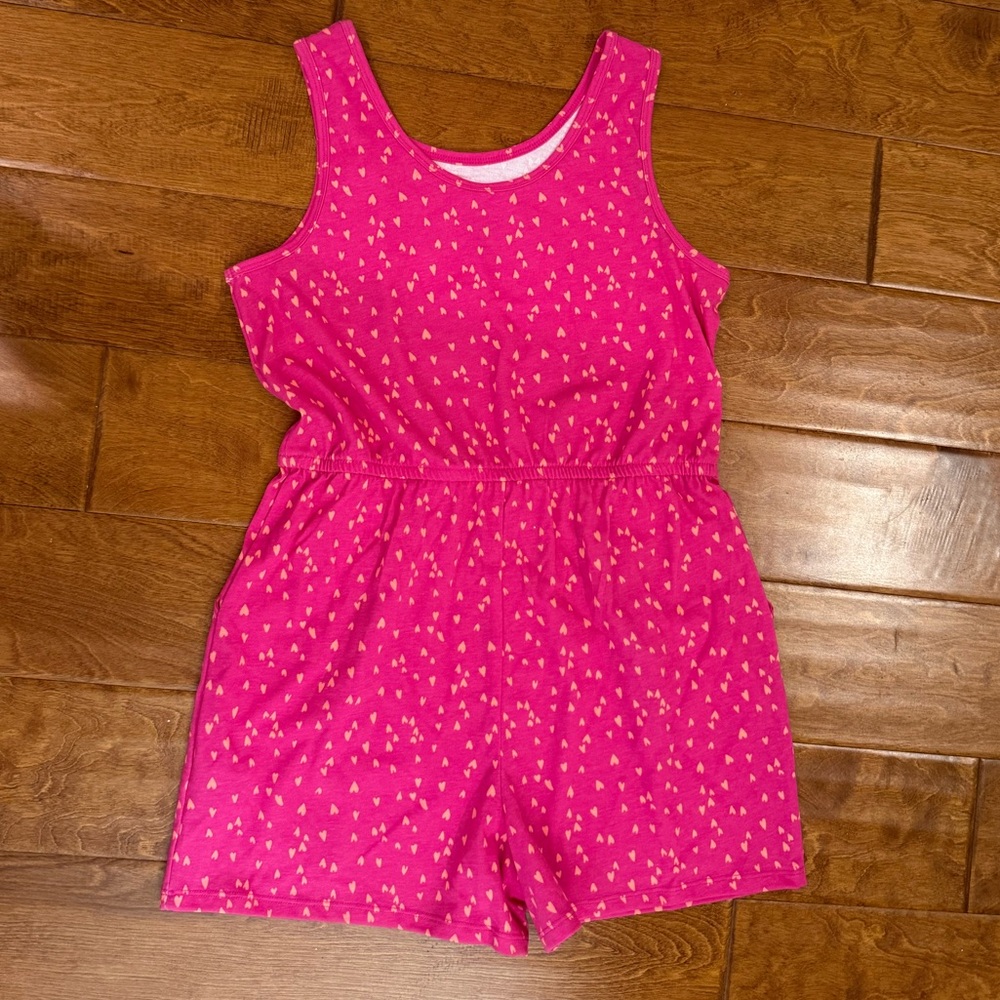 NWT Size XLarge 14/16 wonder nation Pink Kids Romper